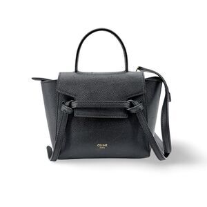 Celine Nano Belt Bag Grain Calfskin Black